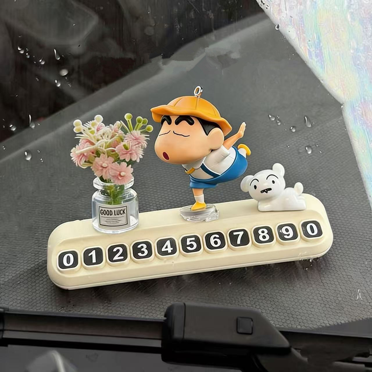 귀여운 짱구는 못말려 차량용 이동전화번호판 임시주차번호판 자동차 인테리어 소품 자동차 인테리어 소품 14,800원