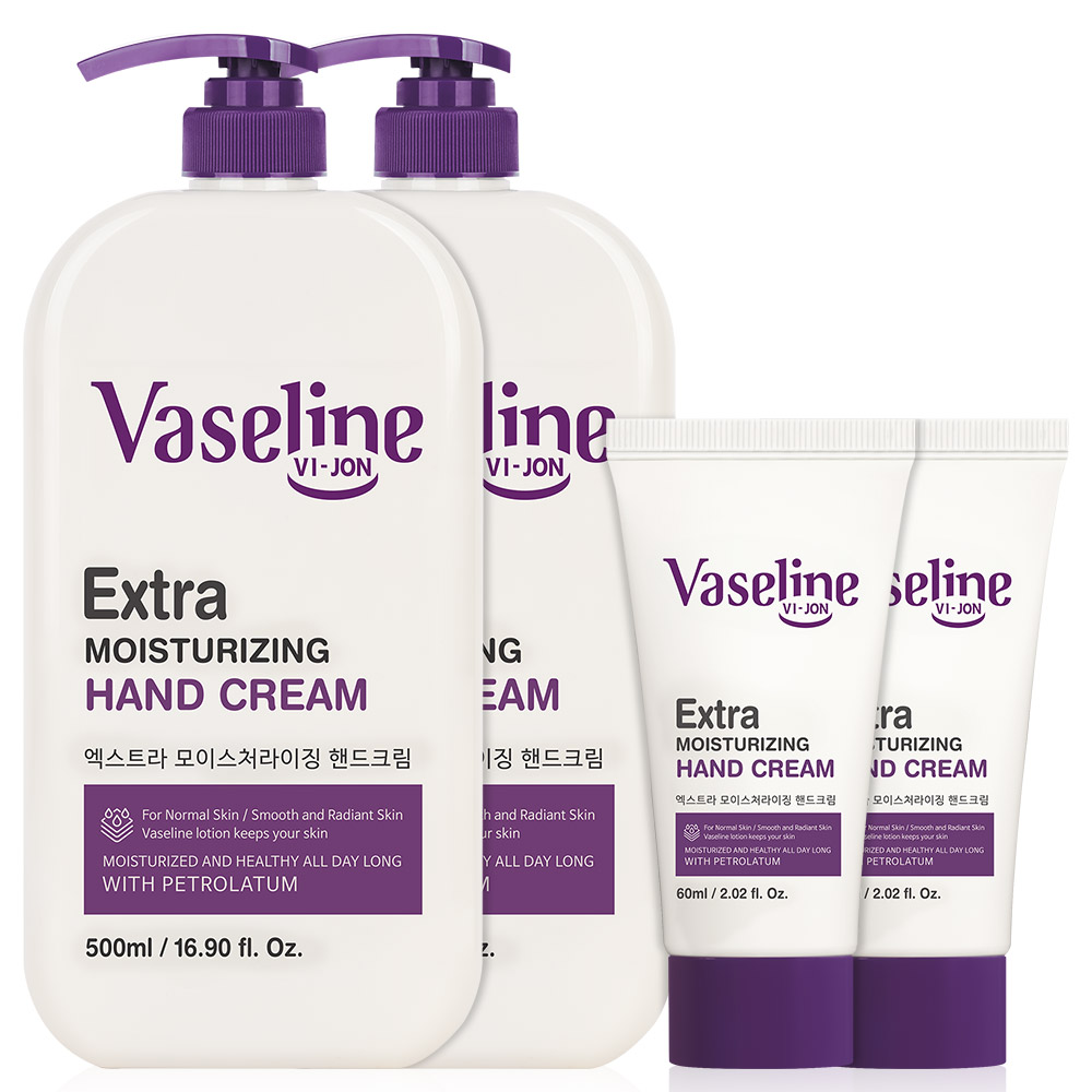 바세린 핸드크림 500ml 2개+60ml 2개 세트, 2개, 560g 11,900원