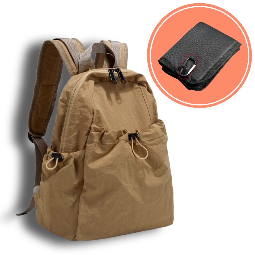 인생소품 남녀공용 미니 등산가방 도심 등산객 아웃도어 나일론백팩, 카키 (KHAKI) 25,900원
