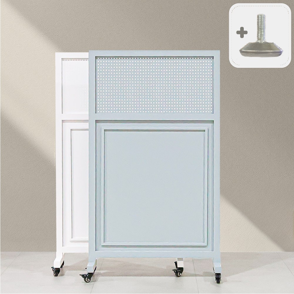 디모토 린도 이동형 1단 파티션 (800)+레벨러 추가 높이조절 스텐드형, 스카이그레이 1단 800+레벨러 추가 118,400원