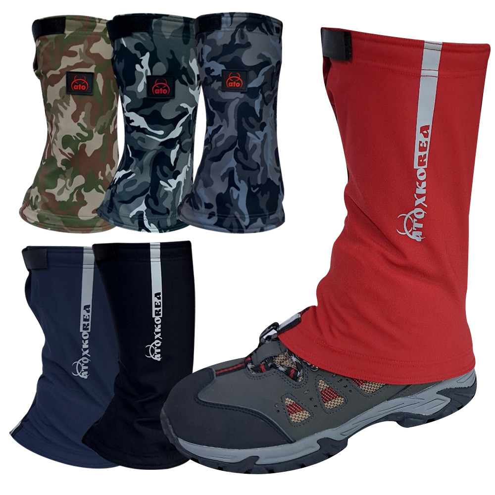 아토 기모 스패츠 방한 방수 발목 발 토시 등산 산행, 카모그레이, 1개 16,900원