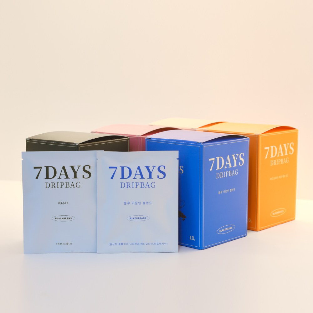 블랙빈스 드립백 커피 홈카페 선물용 핸드드립, 5박스, 7개입, 10g 28,900원