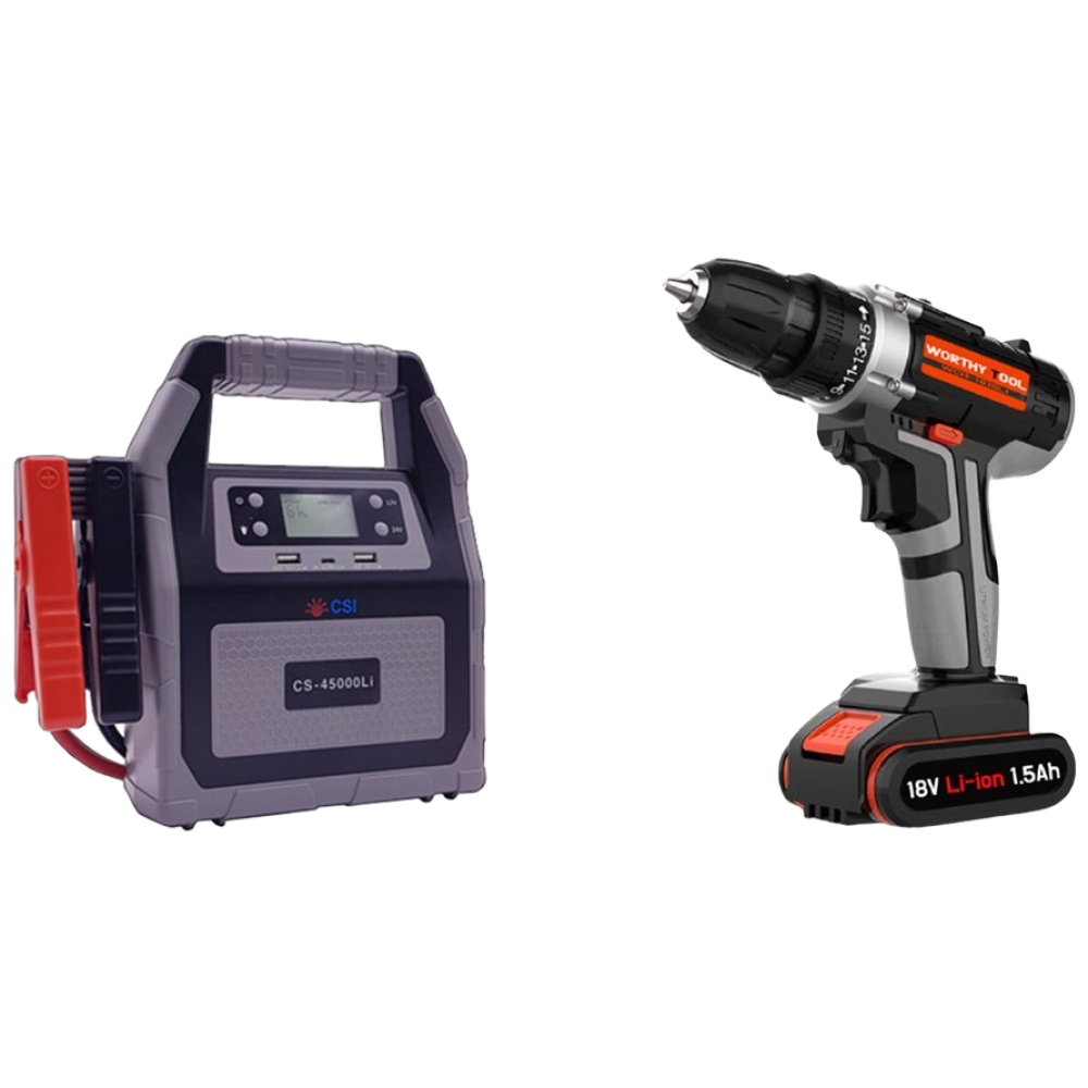점프 스타터 CS-45000Li+워디툴 18V 충전 해머드릴 세트 보조 배터리 방전 대용량 가정용 공장 작업 리튬 513,100원