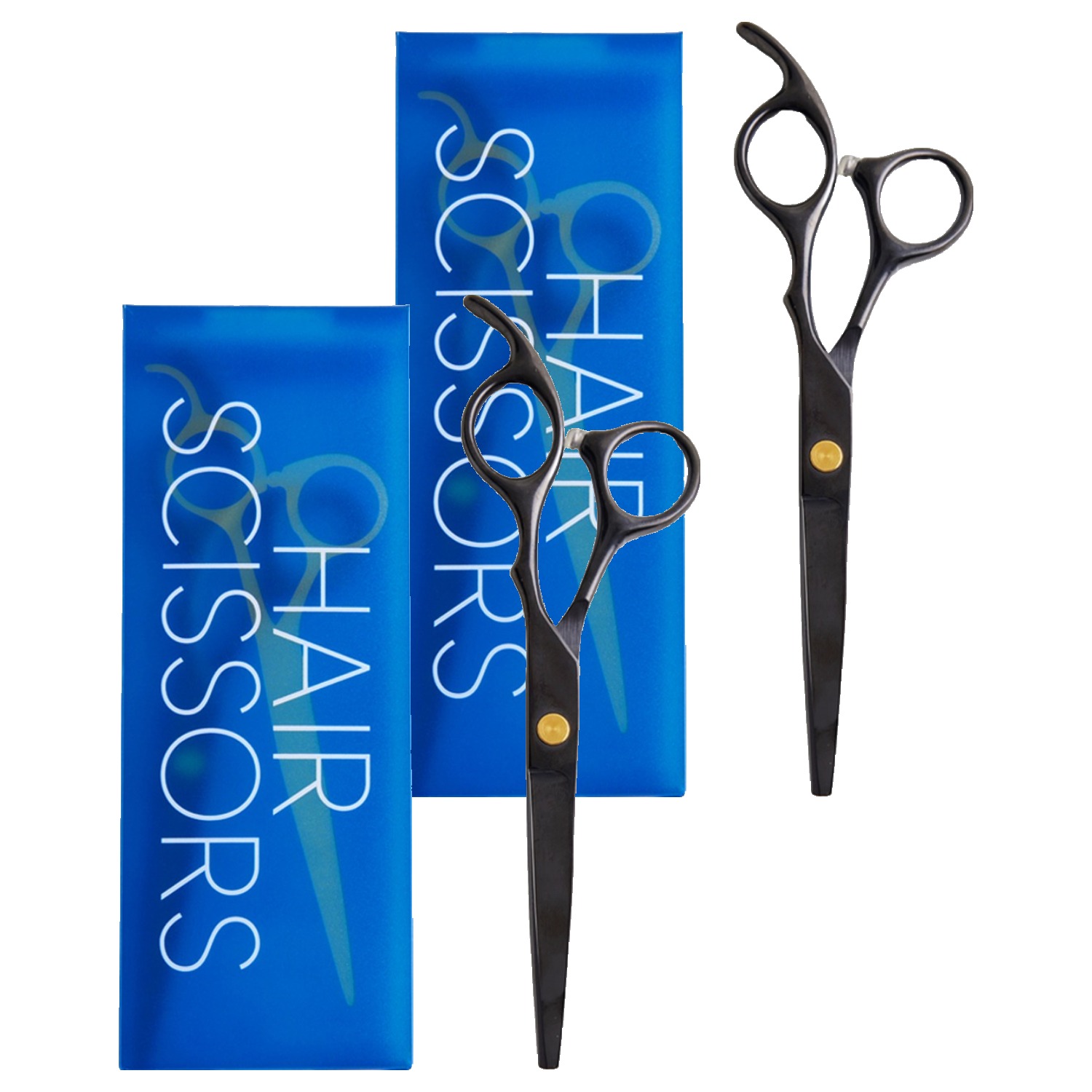 넬릭 스타일컷 엣지 미용 가위 일반형, 메탈 블랙, 2개 12,580원