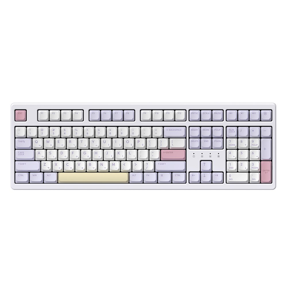 TFG Cloud Max CF 듀얼8K 유무선 가스켓 게이밍 기계식키보드 동그리_퍼플하트(로즈핑크 유소음 도각 45g) 99,000원