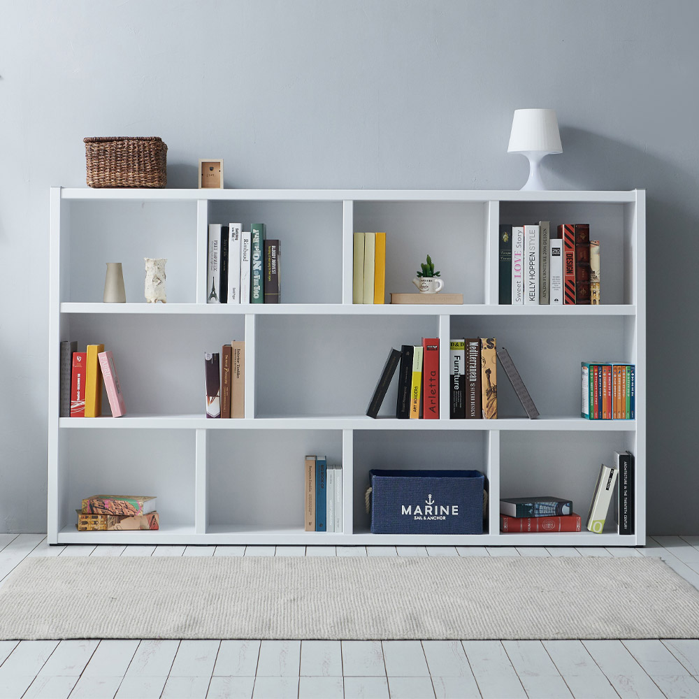 공간사이 큐브 2000 3단 오픈책장 와이드형, 화이트 ce1030 74,900원