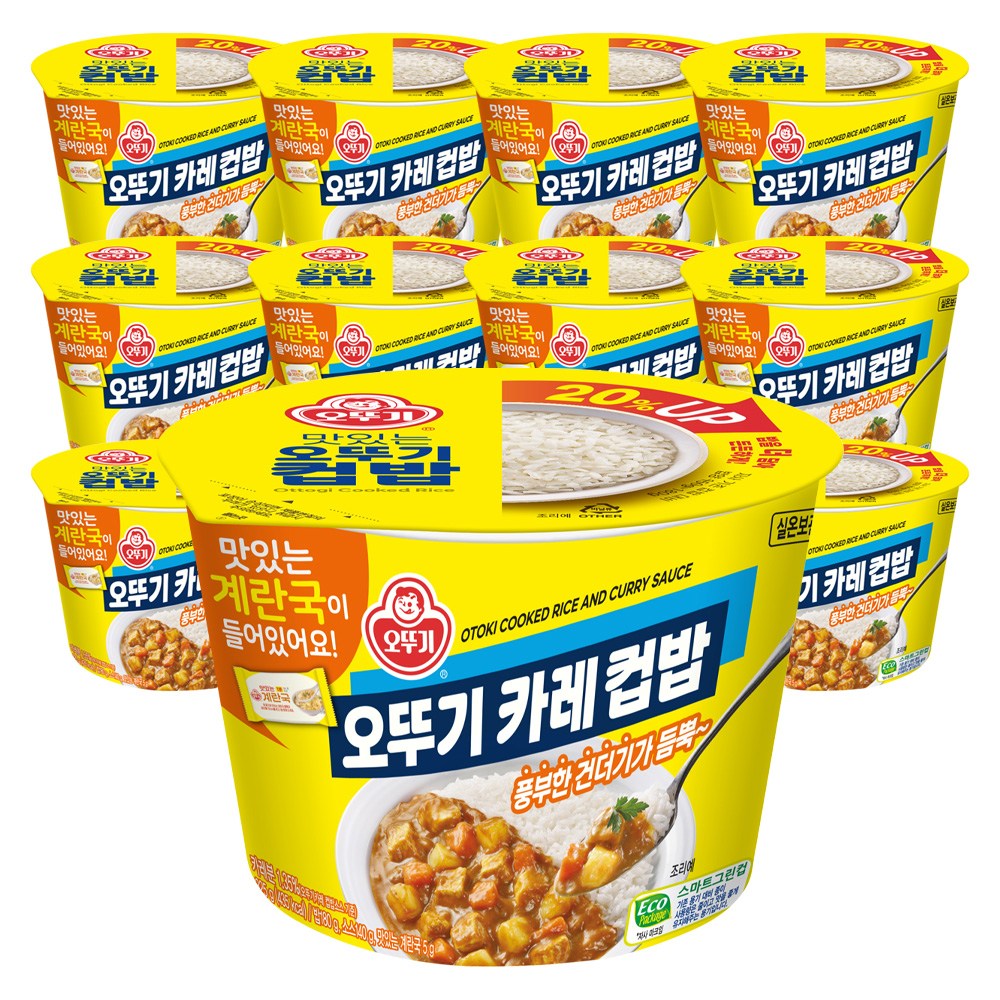 오뚜기 컵밥 오뚜기카레 325g 12개 33,900원
