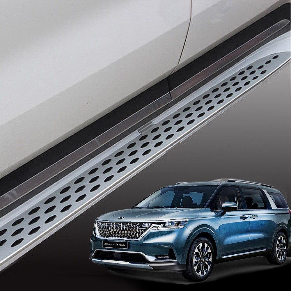 지엠지모터스 카니발 KA4 자동차 사이드스텝 발받침 차발판 보조발판 사이드스탭 거빈, 기아, 한대분(양쪽스텝 모두)오로라 블랙펄(G-618) 370,000원