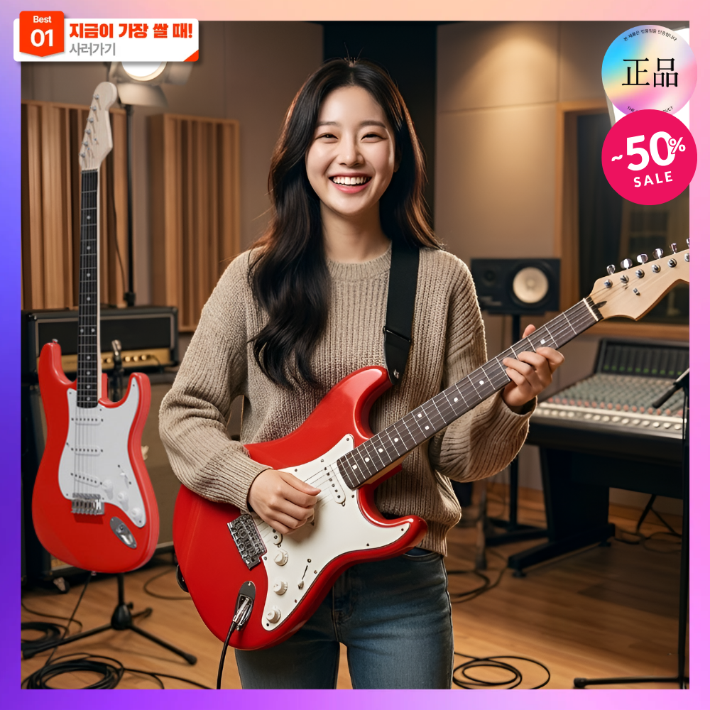 스트링온 일렉기타 액세서리 포함제공 앰프 입문용 패키지 학생용 세트 초보용 전자기타 교회 연주, 1세트, 플래그쉽 카쿠이 레드, Stringon 279,000원