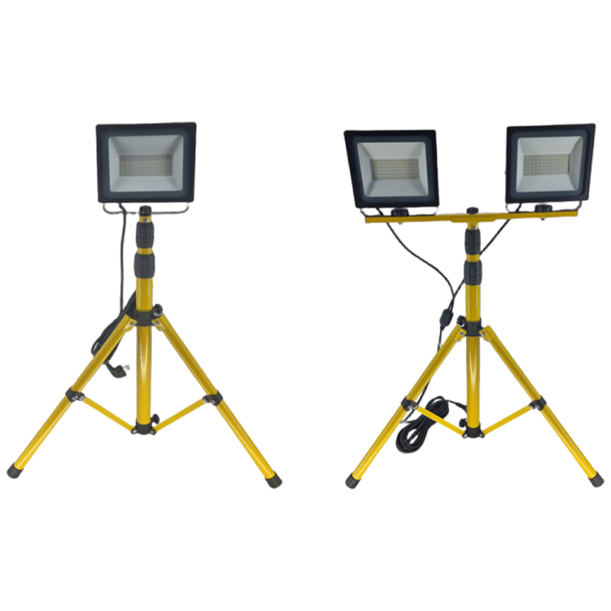 LED 투광기 스탠드 투광등 작업등 야외조명등 거치대 받침대 1구2구 삼각대, 1개 87,670원