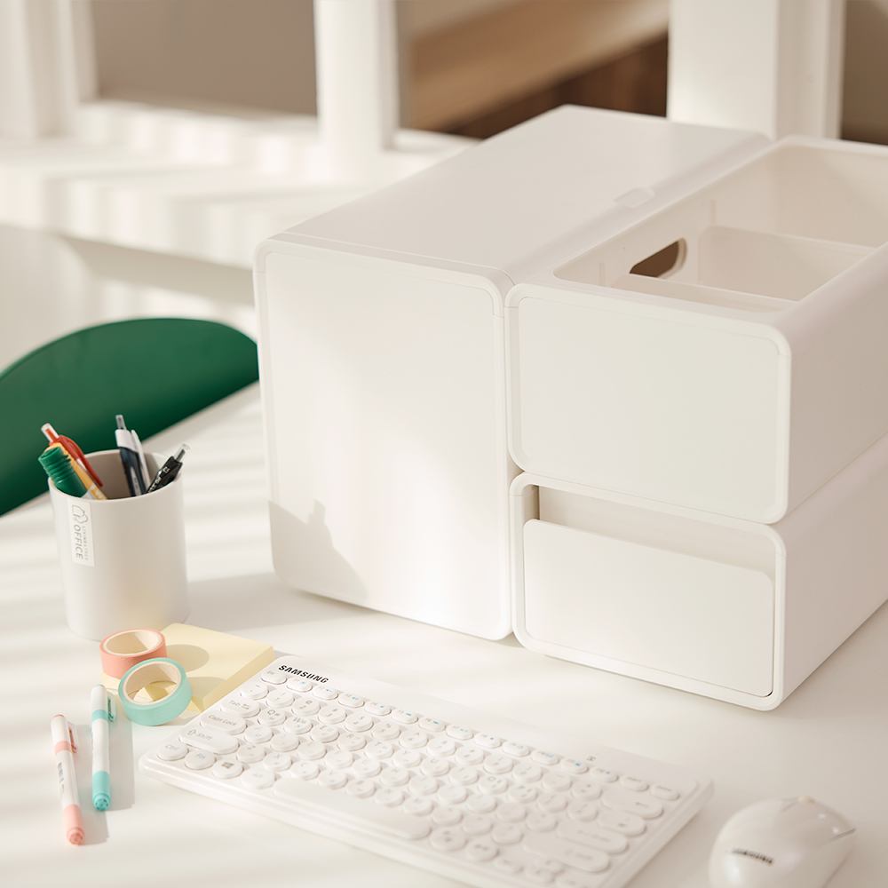 플라팜 수플레 모듈형 서랍장 ABC형, 3단, 화이트 43,360원