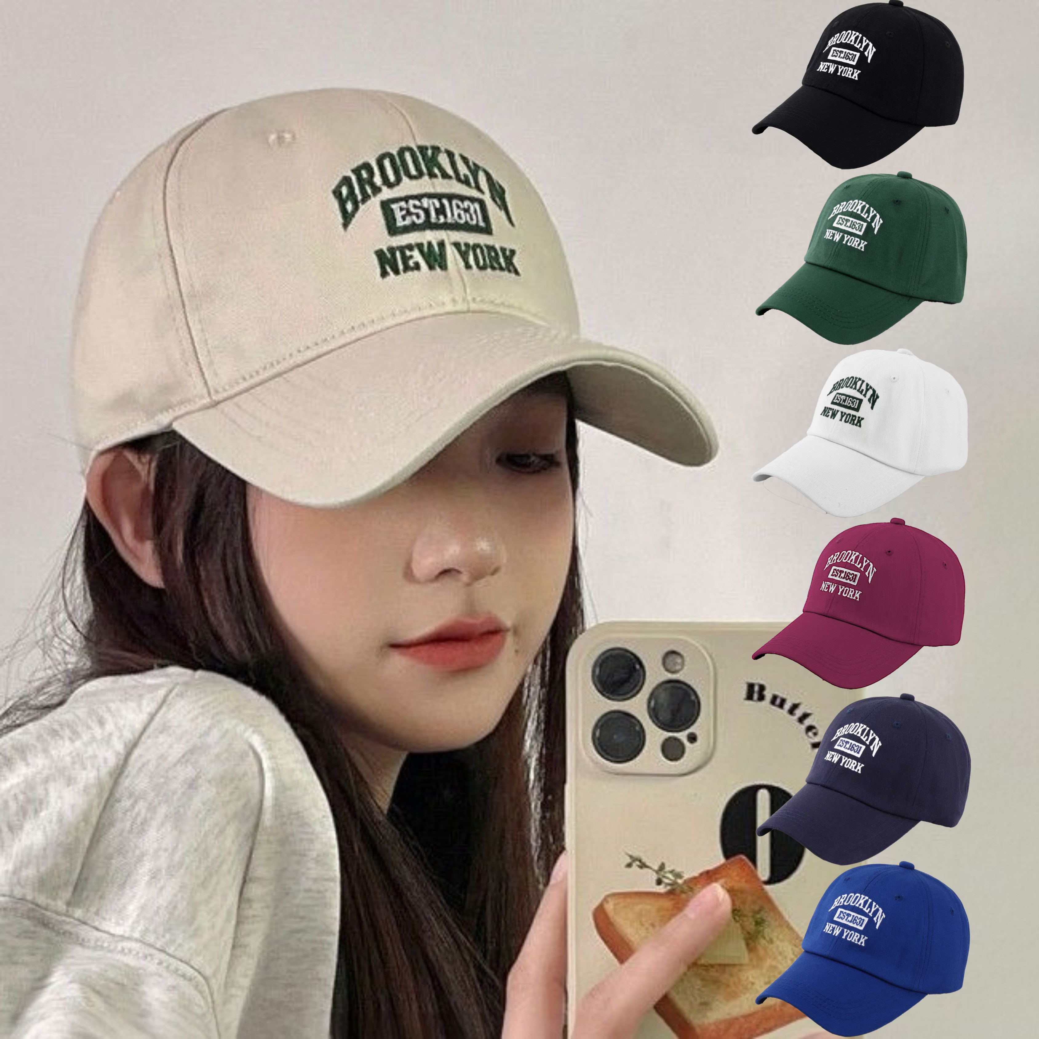 수지나 남녀공용 브루클린 볼캡 9,700원