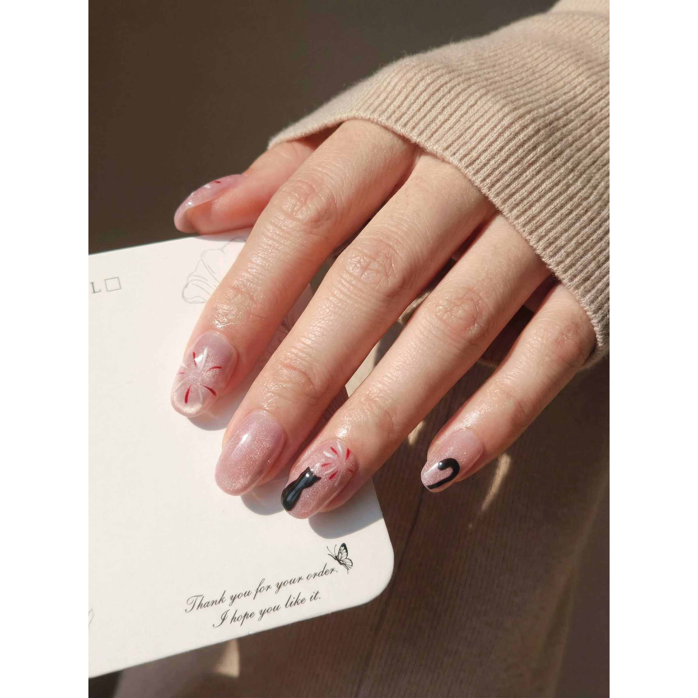 네일팁 붙이는 수제 네일아트 프리미엄 세트 S 사이즈 10pcs, 1세트, 08불꽃고양이 S 10,900원