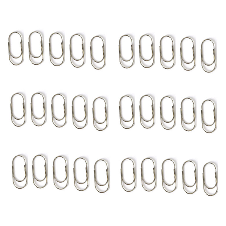 문구담 세련된 컬러 뚱클립 노멀 실버, 1개, 30개입 8,900원