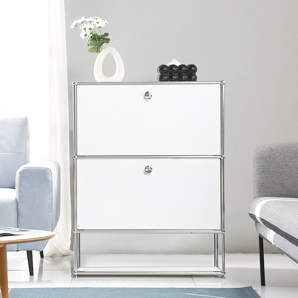 이가페 미드센츄리 모듈가구 모노 1x3 다운플로어 수납장, 화이트 520,000원