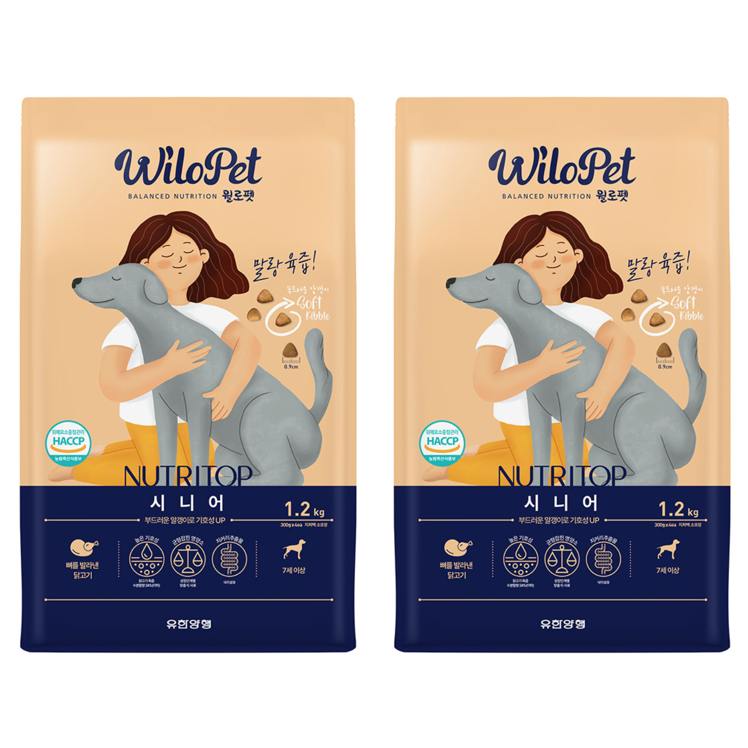 윌로펫 시니어 강아지 뉴트리탑 소프트 사료 29,370원