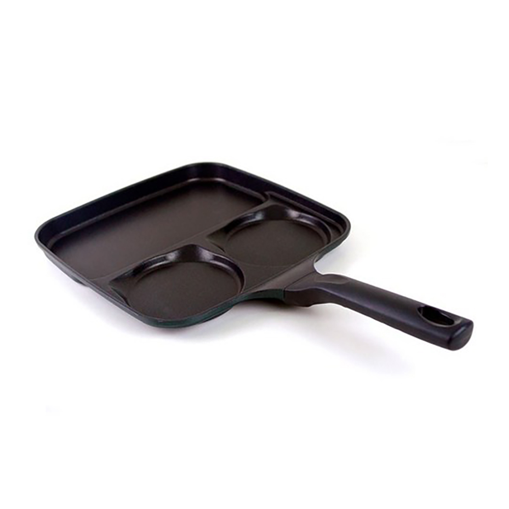 키친아트 계란후라이팬 IH 인덕션 사각형 3구 후라이팬27cm, 1개, 27cm 21,200원