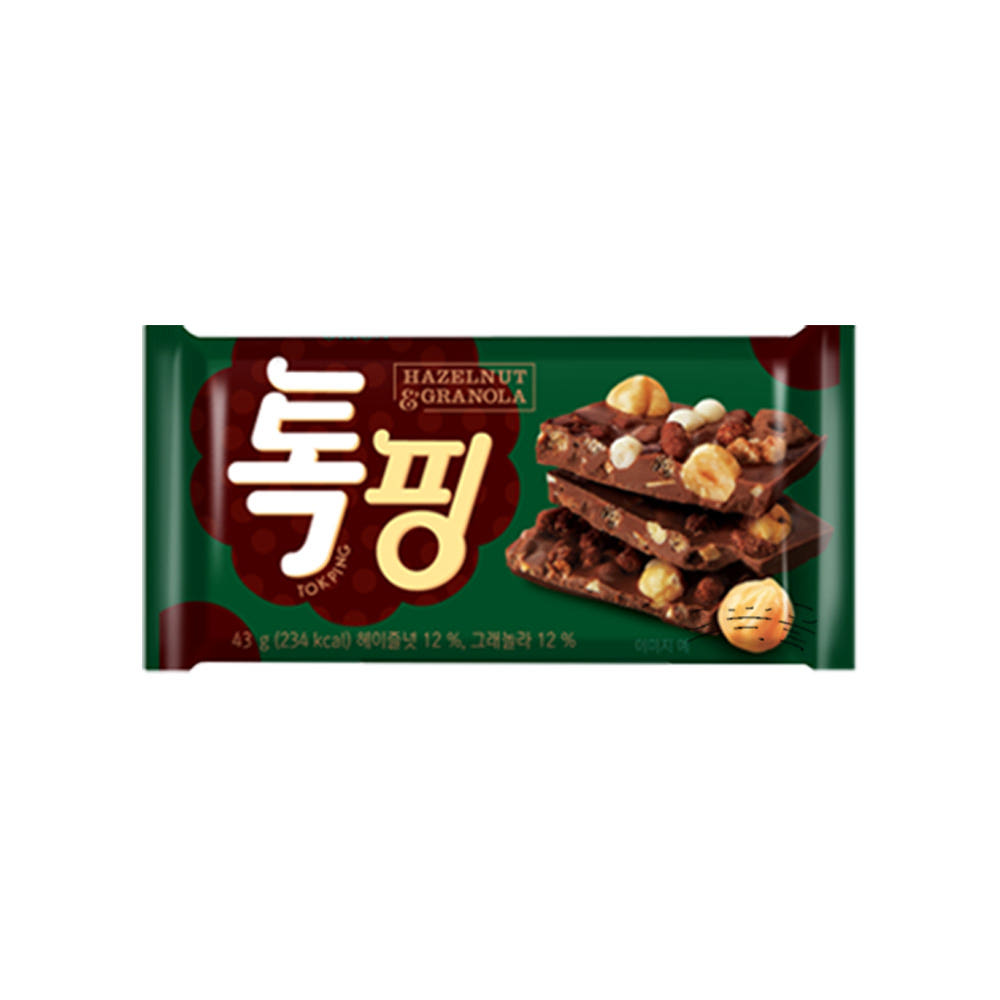 오리온 톡핑 헤이즐넛 앤 그래놀라 초콜릿 7,150원