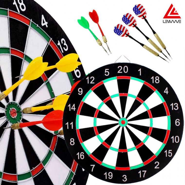 [트윈스몰] 런웨이브 다트세트 다트판+다트핀 풀세트 집중력향상 게임 양면 과녁 다트보드 3,510원