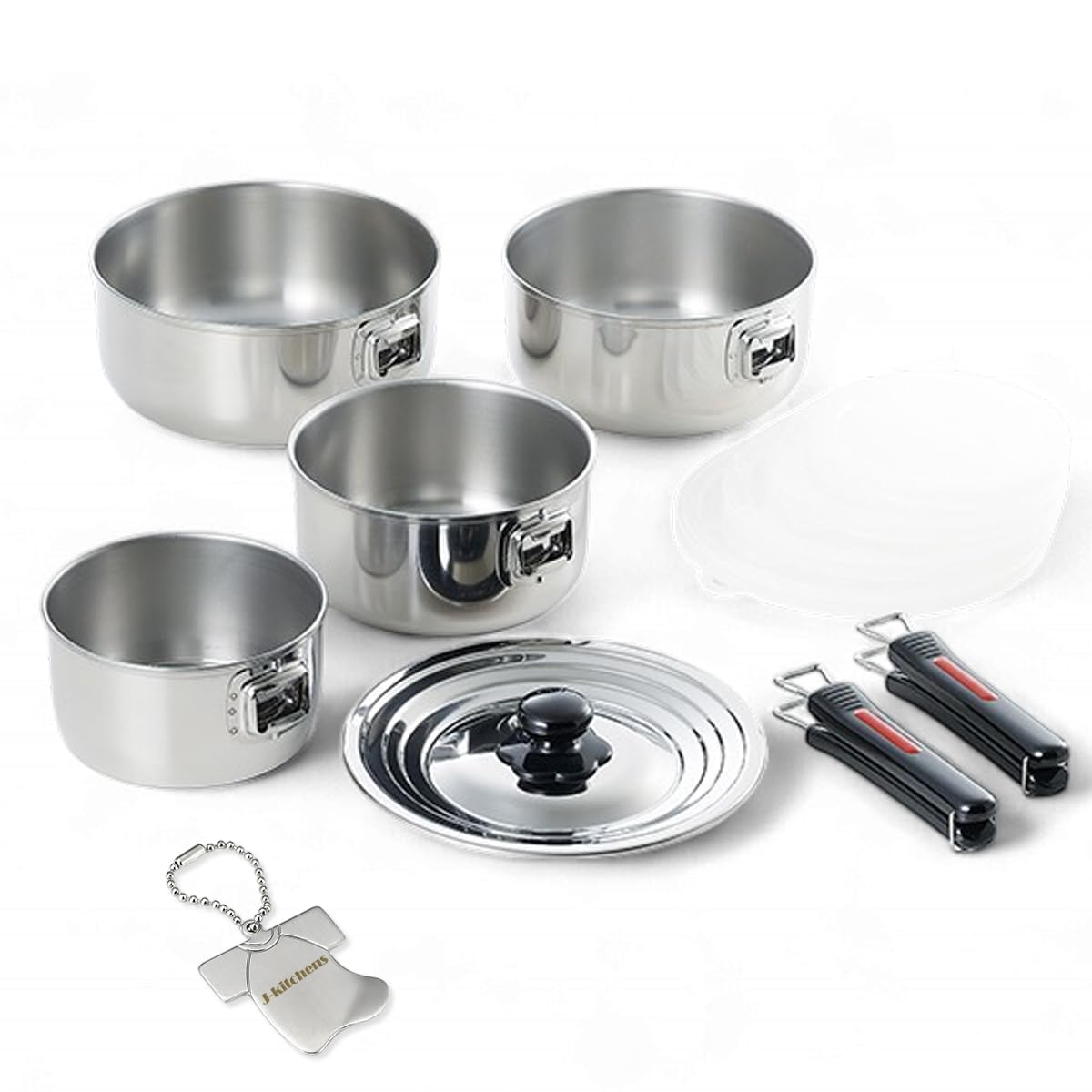 J-kitchens 14 cm & 16 cm & 18 20 IH 쿡 라이프 한손 냄비 핸들 착탈식 4점 세트 대응 111,520원