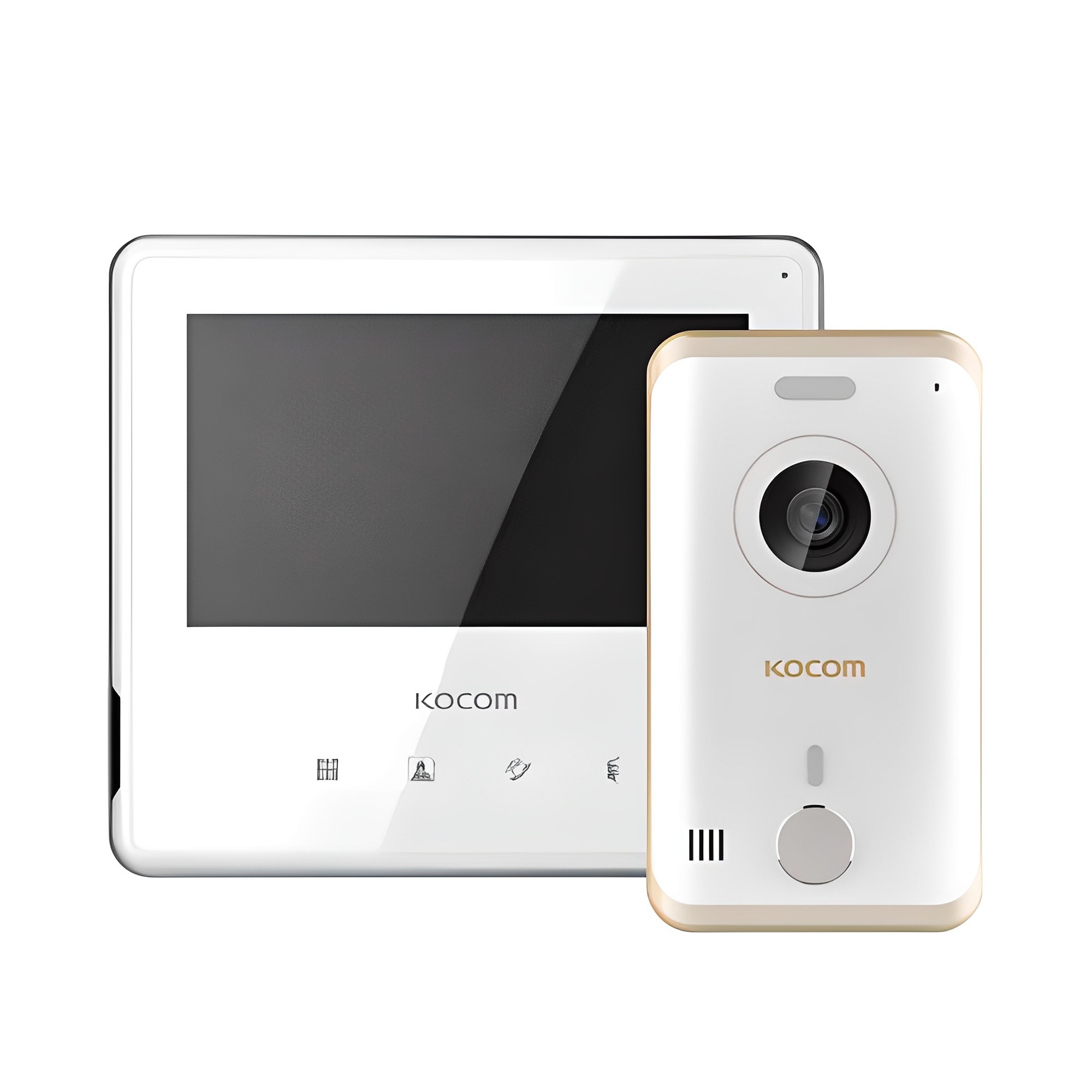 코콤 아날로그 비디오폰 KCV-S701 + 현관카메라 4선식 KC-R80E 화이트 세트 120,850원