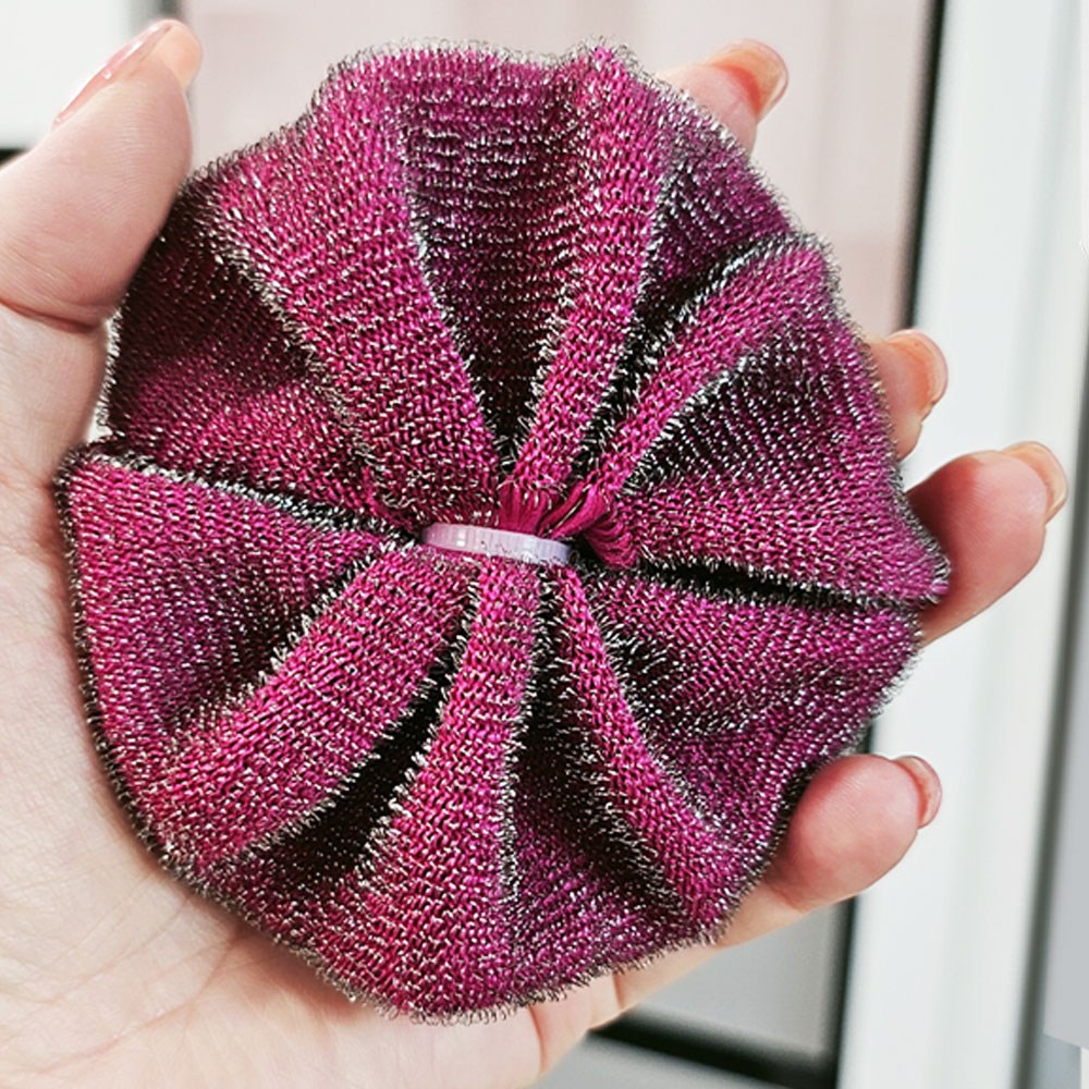 홈밸류언스 대영 리본 스텐 스틸 플라워 수세미, 1개, 2개입 5,000원