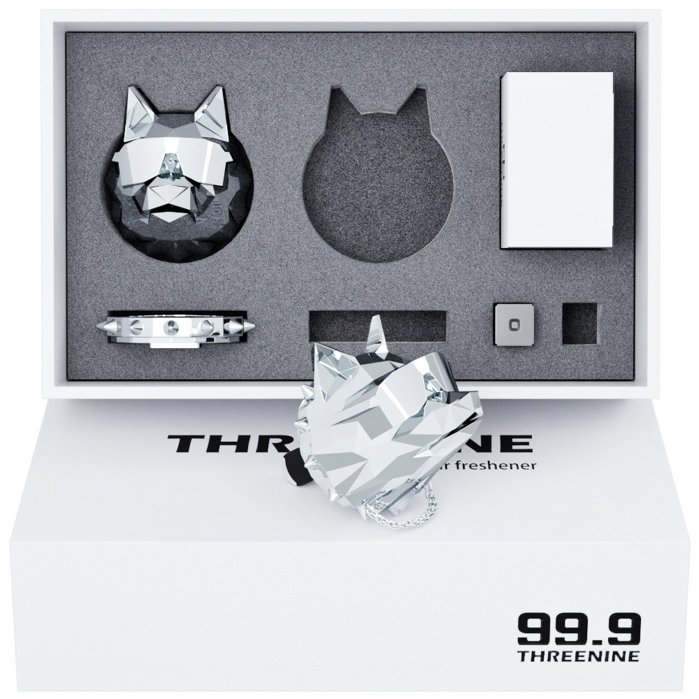 쓰리나인 차량용 방향제 불독 힙한늑대 2종세트 (본체2p+향2p) 49,000원