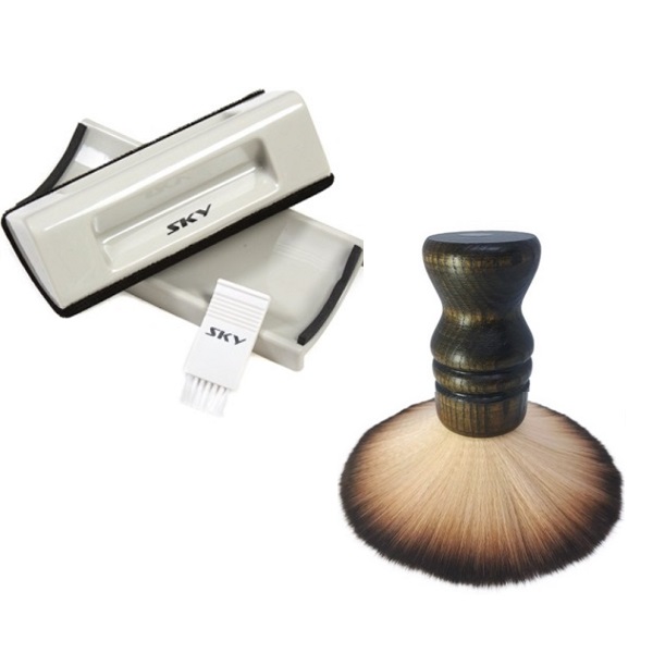 턴테이블 LP 클리너  엘피청소  벨벳 청소브러쉬+LP 양모다크 브러쉬  2종세트 19,900원