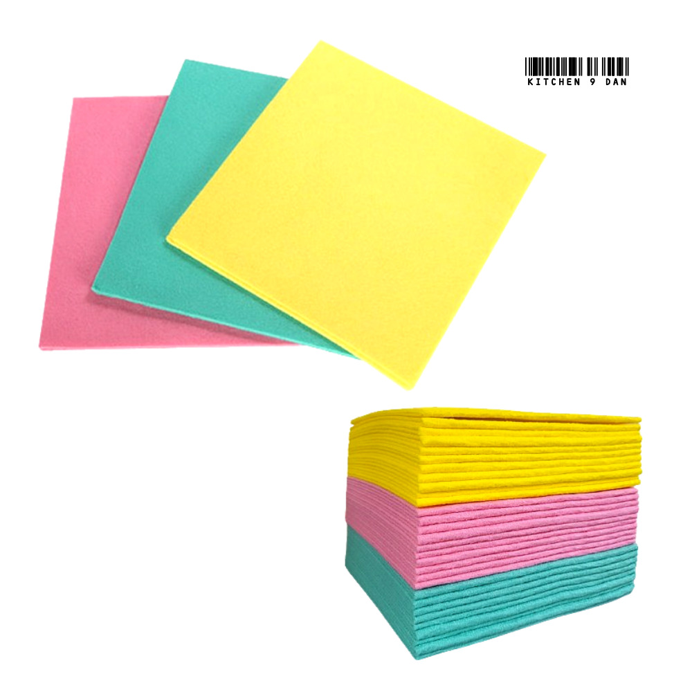 해피키친 국산행주 100P_식당 판촉용 부직포 주방 컬러 행주 38 x 38cm 38,600원