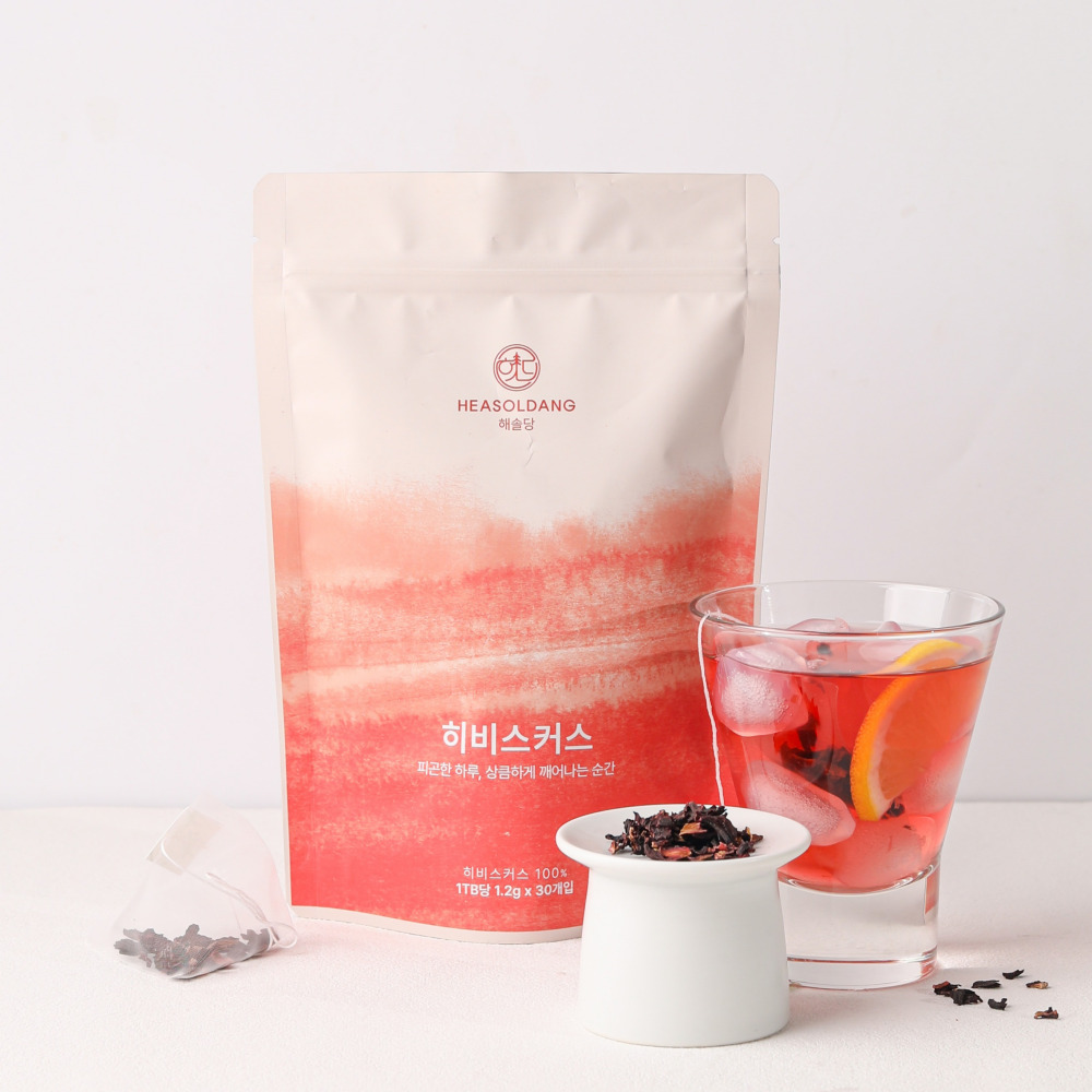 [골든티어워드 우승제조] 해솔당 히비스커스 프리미엄 티백 생분해필터 7,950원