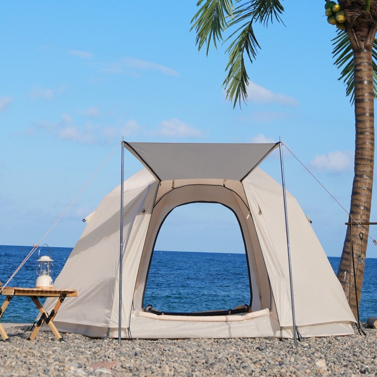 스페이스 원터치 텐트 그늘막 감성 피크닉 나들이 플라이+ 캐노피폴대 세트 99,000원