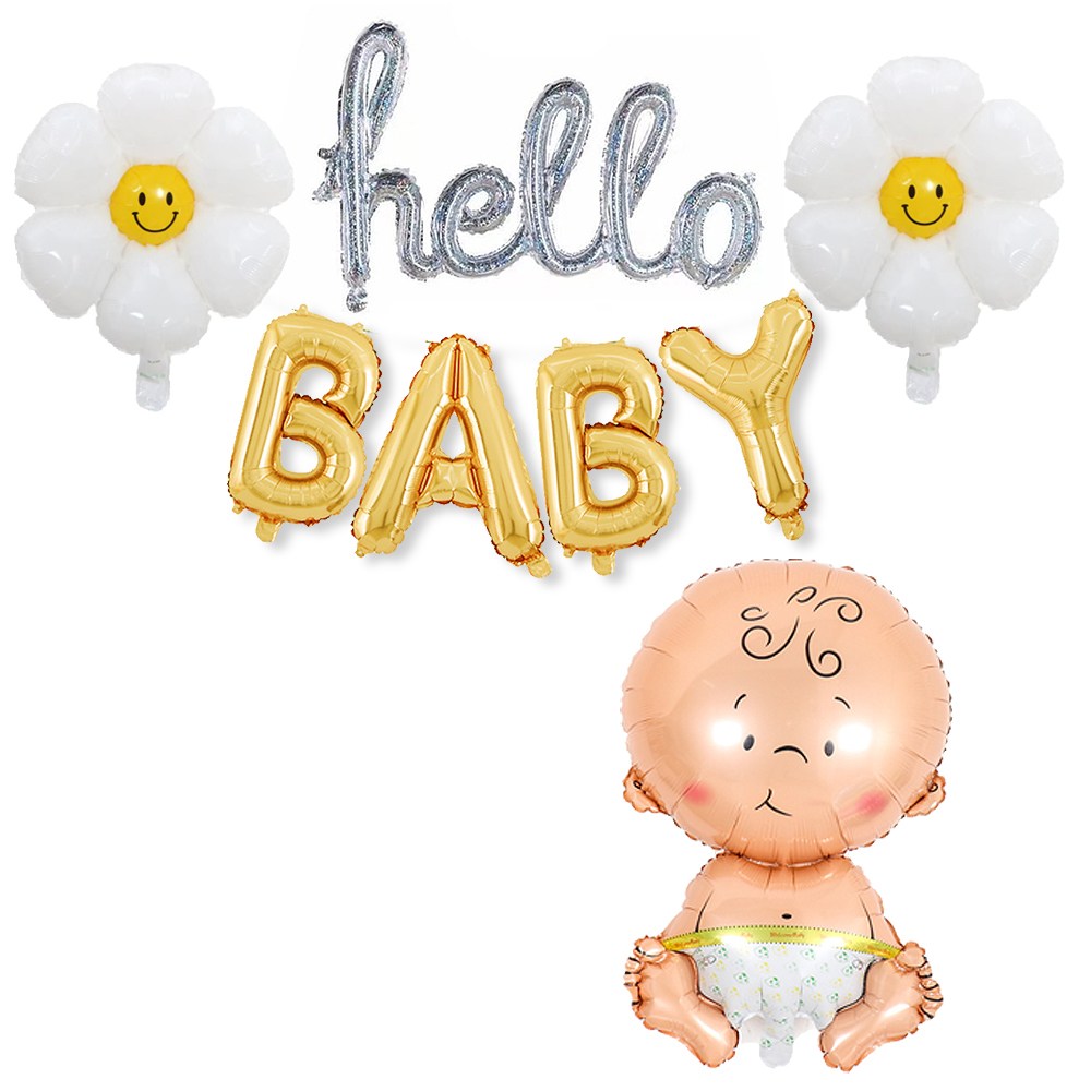 올리브파티 데이지 베이비샤워 파티 레터링 풍선 세트 8,900원