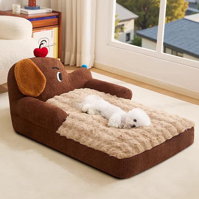 귀여운 강아지 소파베드 대형 극세사 방석 고양이 숨숨집 하우스 따뜻한 겨울 중형견 대형견 반려동물 애견 침대, 1개, 귀여운 강아지 소파베드 45,900원