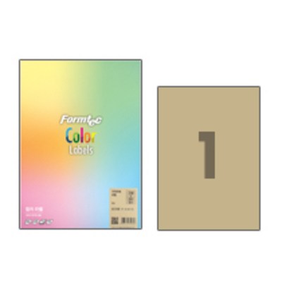 폼텍 크라프트 라벨 LK-3130 10매 1칸 A4 210x297mm 6,300원