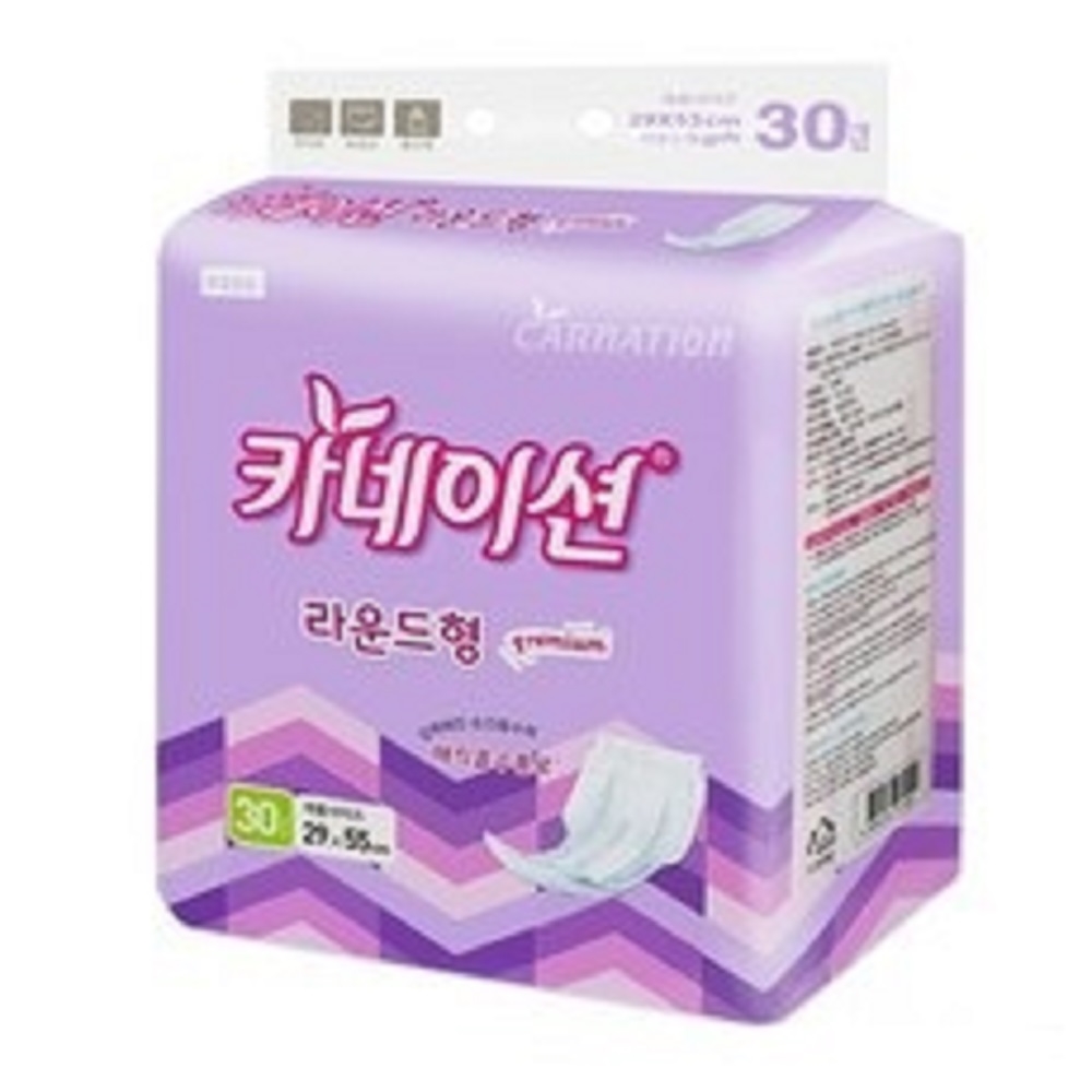 카네이션 프리미엄 라운드형 속기저귀(4회분) 성인기저귀, 라운드형, 30개입, 8개 51,500원