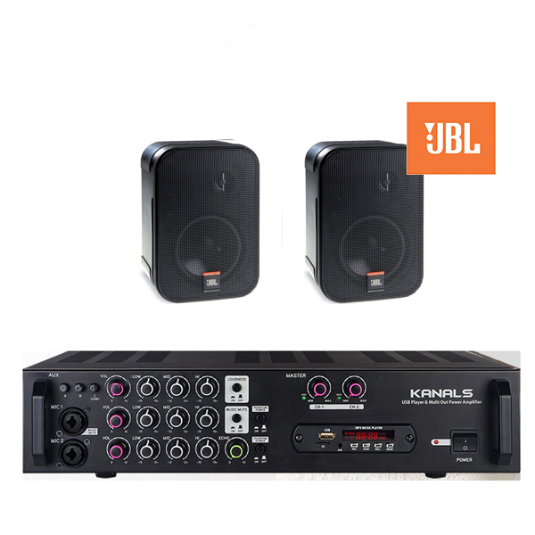 카날스 200W 2채널앰프+JBL스피커2개 USB 블루투스 뮤직 방송 업소 매장용 584,350원