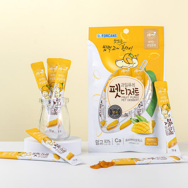 포켄스 강아지 과일퓨레 펫디저트 15g x 7p, 10개 25,900원