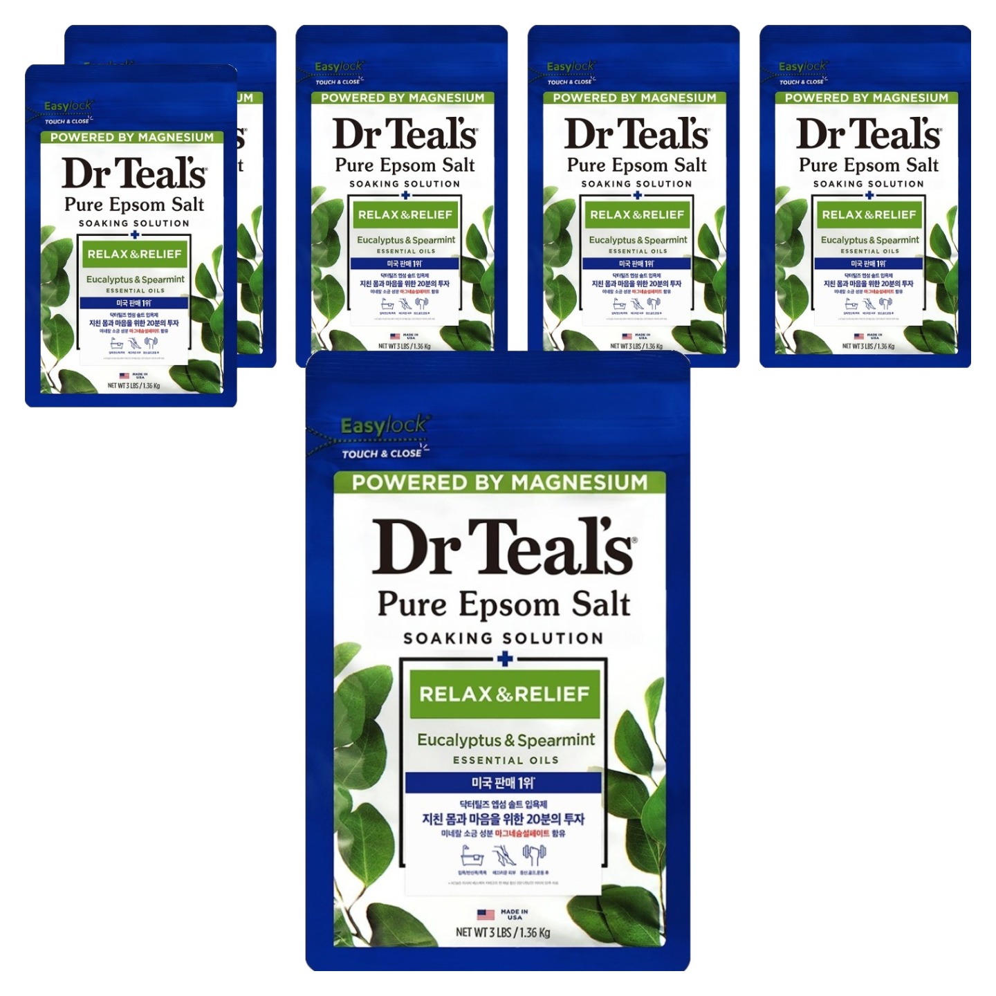 닥터틸즈 퓨어 엡섬솔트 소킹 솔루션 입욕제 유칼립투스 앤 스피아민트 70,900원