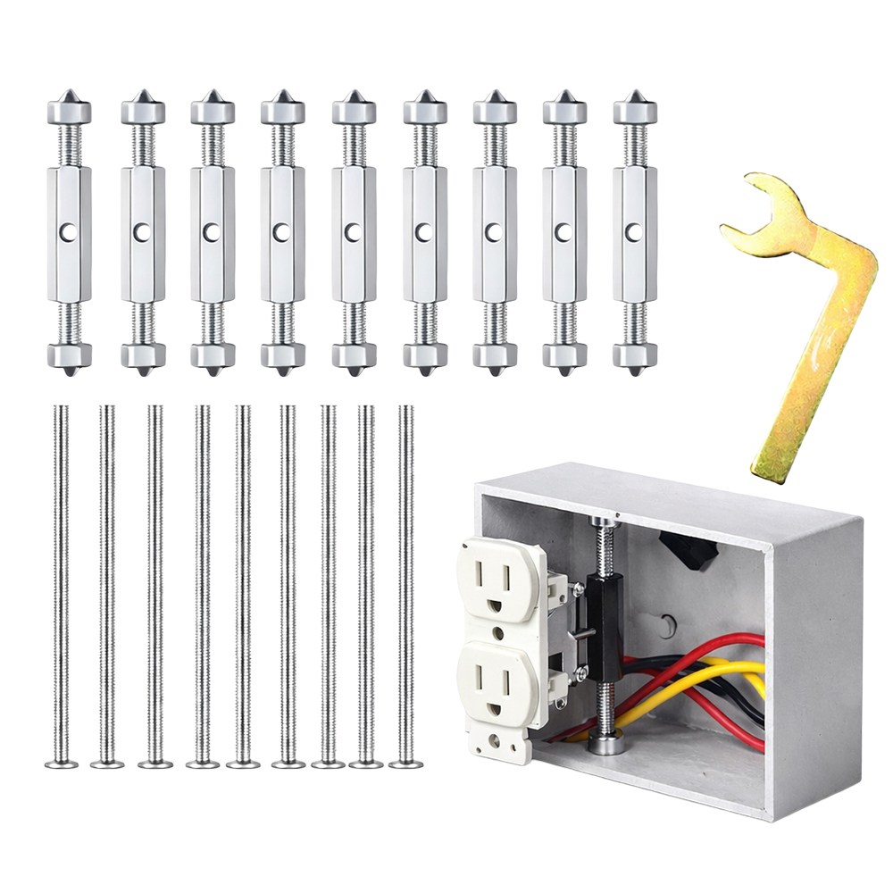 아띠꼴로 흔들흔들 콘센트고정 브라켓 벽고정 지지대 키트 10개1세트, 실버, 1세트 6,900원