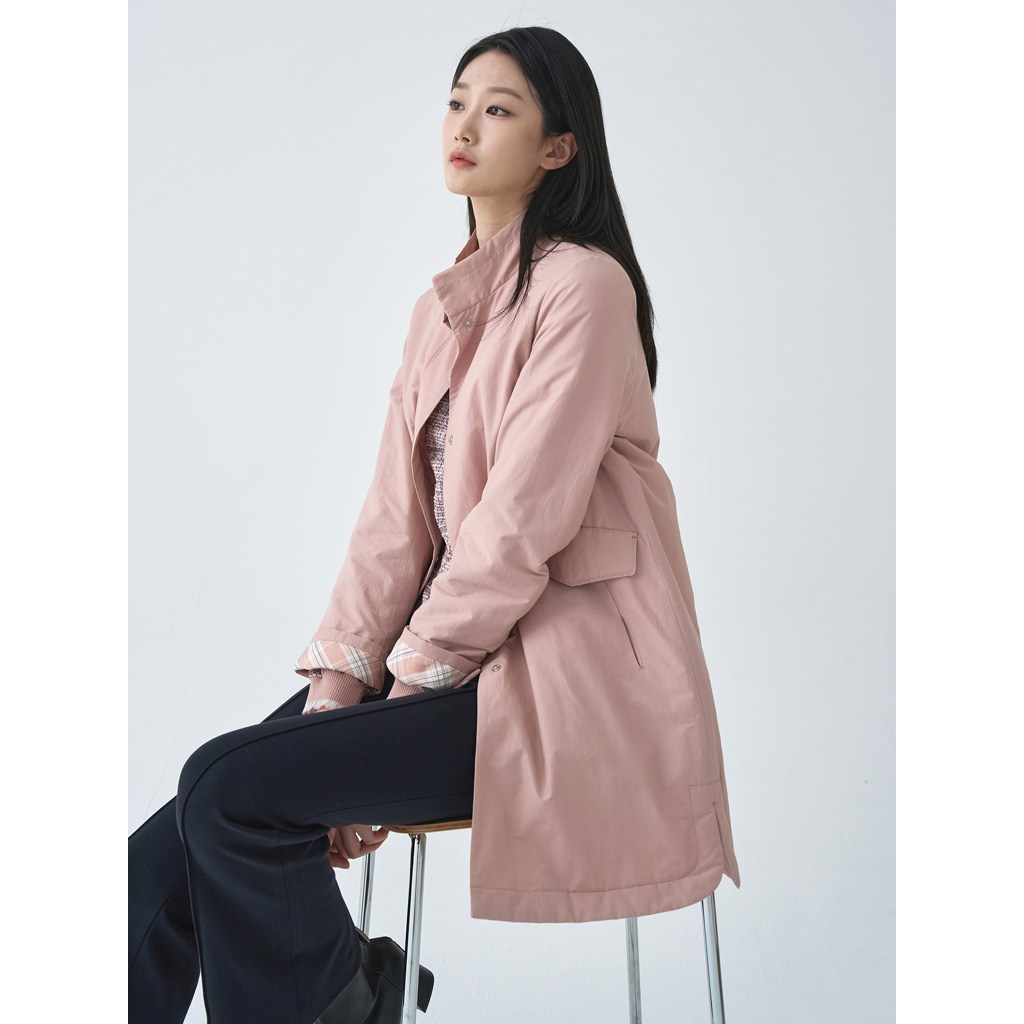 지센 [24SS] 여성 인퀼팅 하이넥 코트 LFCAO101 89,000원