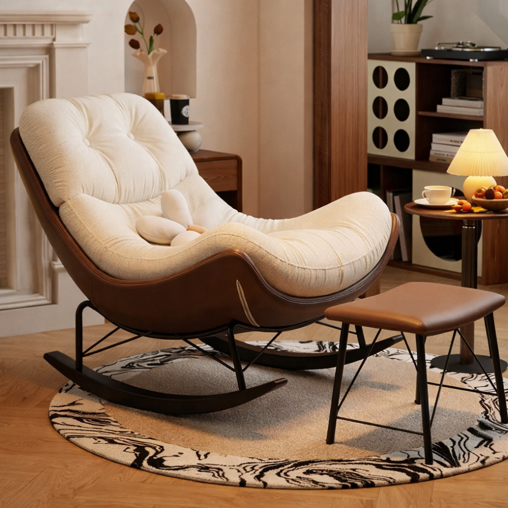 리베누아 Libenoir 프리미엄 1인용 럭셔리 흔들의자 리클라이너 스윙체어 안락의자 독서의자 쇼파 219,000원