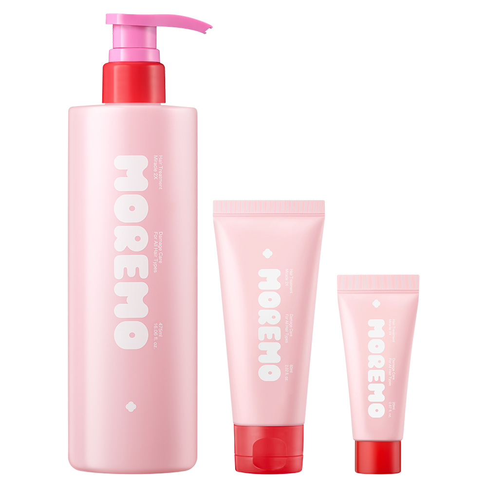 NEW 모레모 헤어 트리트먼트 미라클 투엑스 475ml+60ml+20ml 27,900원