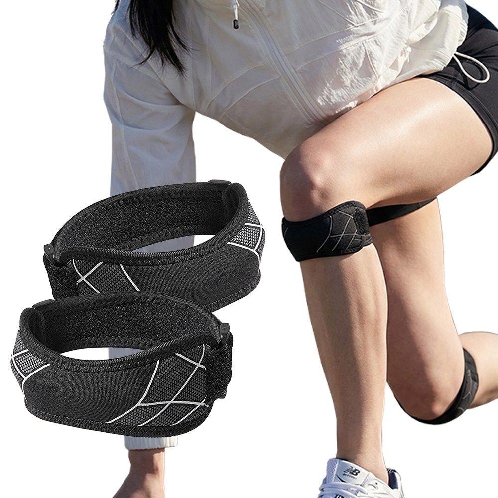 위드핏 포커스 슬개건 무릎 보호대 밴드 러닝 슬개골 보호대 아대, 블랙, 1세트 17,000원