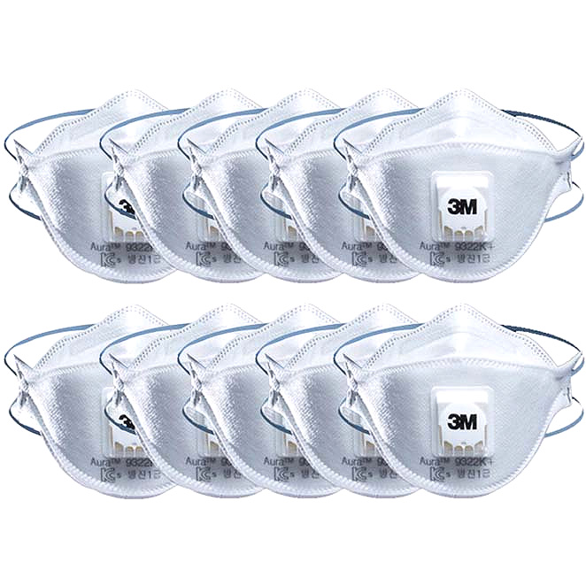 쓰리엠 안면부여과식 1급 방진마스크 9322K+ 19,550원