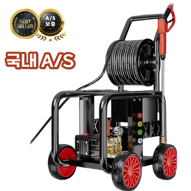 강수력 초강력 하수구 뚤는 고압세척기 하수구 청소기 고압 분사기 산업용 공업용 배관 초고압 세척건 하수관 업소용 세차기 물청소, 블랙, 고출력 5.5KW-560압력 760,000원