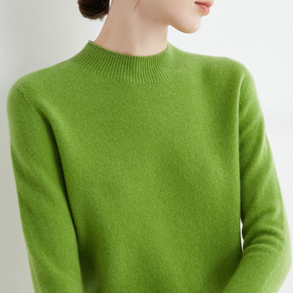 에리페 여성용 데이 하프넥 목폴라 단색 니트 28,800원