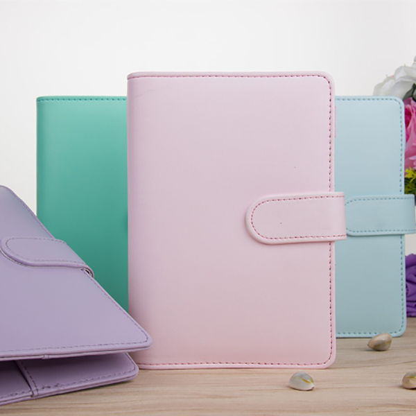 fooi 파스텔 6공 다이어리 수납형태 A6 다이어리 휴대용 귀여운 마카롱 플래너 5시전 당일발송, 01. 핑크_속지 X, 1개 3,600원