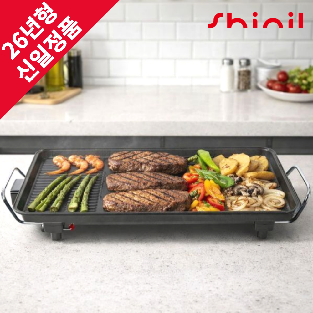 신일 전기그릴 와이드 다이아몬드 코팅 대형 잔치팬 후라이팬 63cm, SGP-H63WS 105,900원