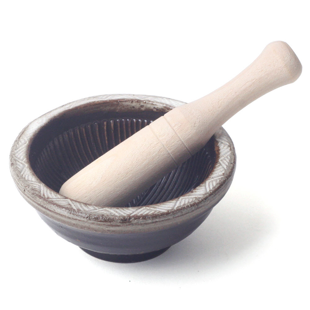 토탈하우스 여주 도자기 깨절구 (소) 미니절구 깨갈이 브라운 8,900원