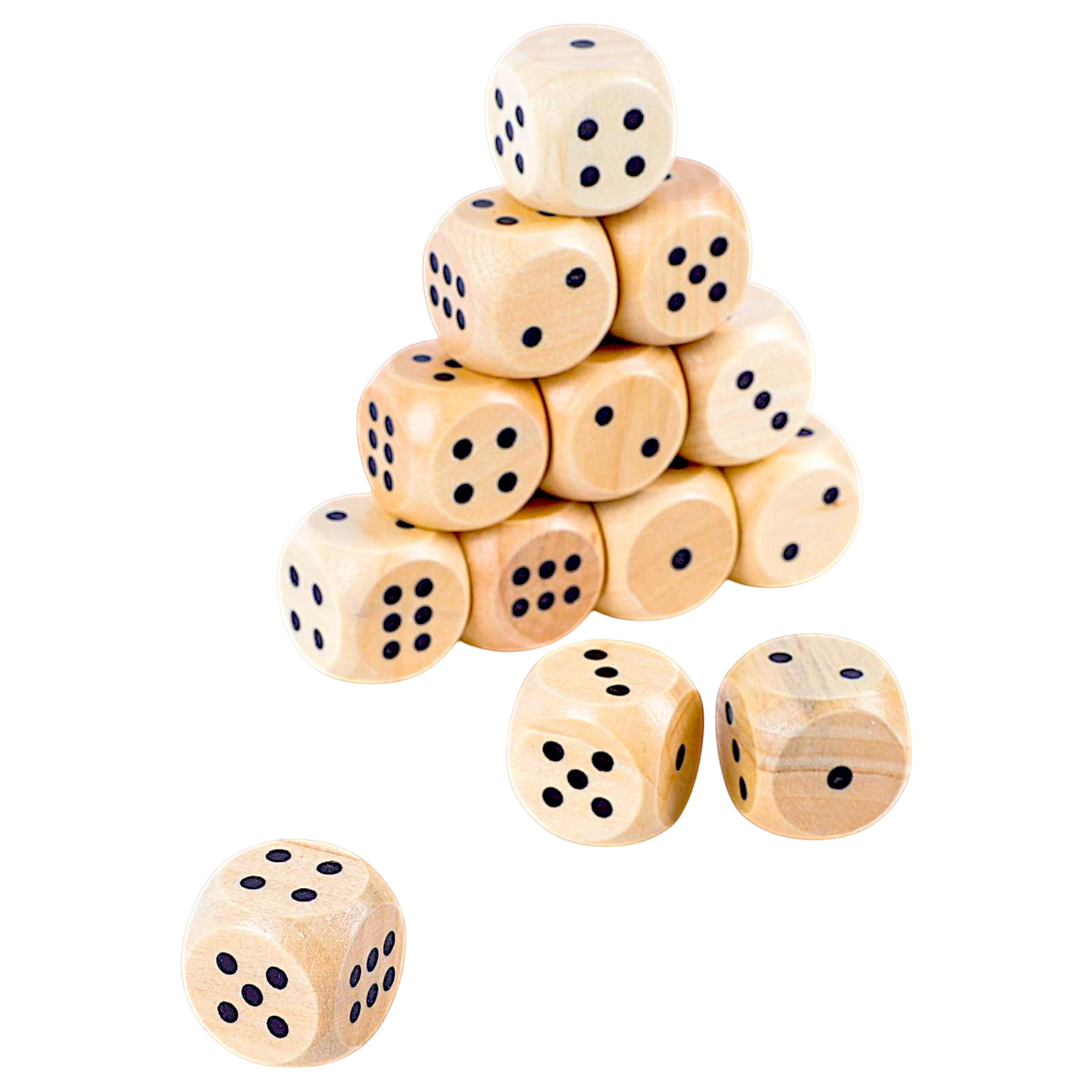 미니 나무 주사위 14mm 10개 세트 정육면체, 10개 4,800원